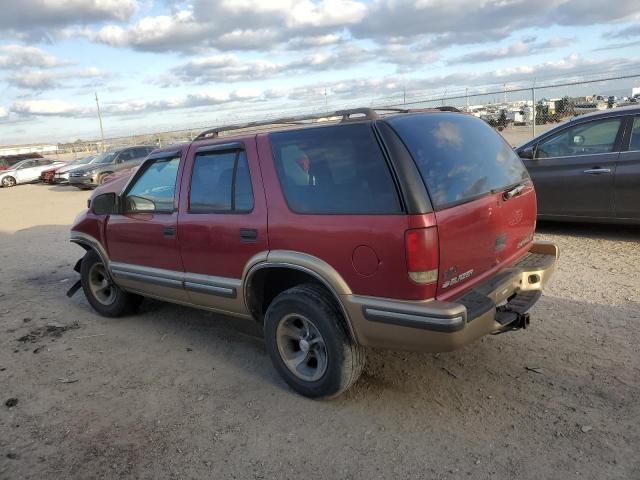 1GNCS13W6X2229849 - 1999 CHEVROLET BLAZER BURGUNDY photo 2