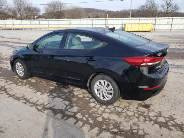 5NPD74LF9HH050947 - 2017 HYUNDAI ELANTRA SE BLACK photo 2