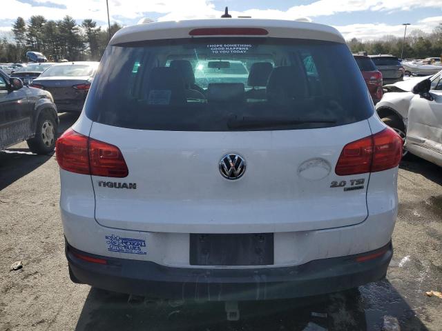 WVGBV7AX9CW548168 - 2012 VOLKSWAGEN TIGUAN S WHITE photo 6