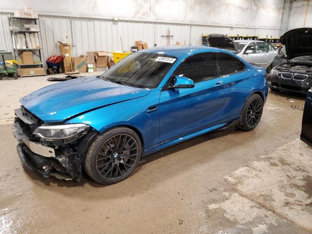 WBS2U7C50KVJ07495 - 2019 BMW M2 COMPETITION BLUE photo 1