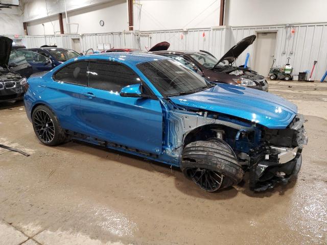 WBS2U7C50KVJ07495 - 2019 BMW M2 COMPETITION BLUE photo 4