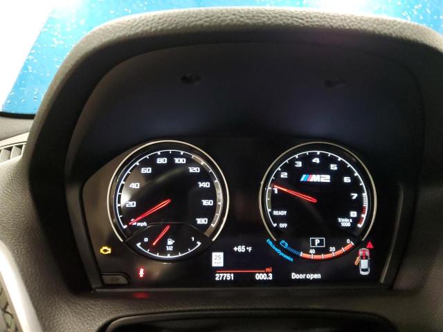 WBS2U7C50KVJ07495 - 2019 BMW M2 COMPETITION BLUE photo 9