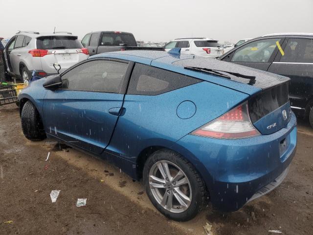 JHMZF1D69BS004709 - 2011 HONDA CR-Z EX BLUE photo 2