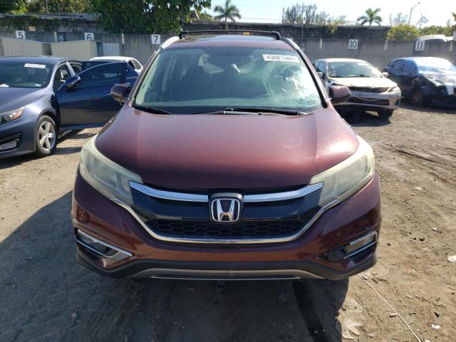 3CZRM3H51FG703862 - 2015 HONDA CR-V EX BURGUNDY photo 5