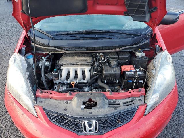 JHMGE8H34BC025125 - 2011 HONDA FIT RED photo 11