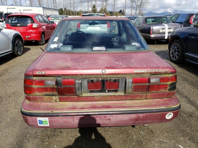 1NXAE94A4NZ371140 - 1992 TOYOTA COROLLA DLX RED photo 6