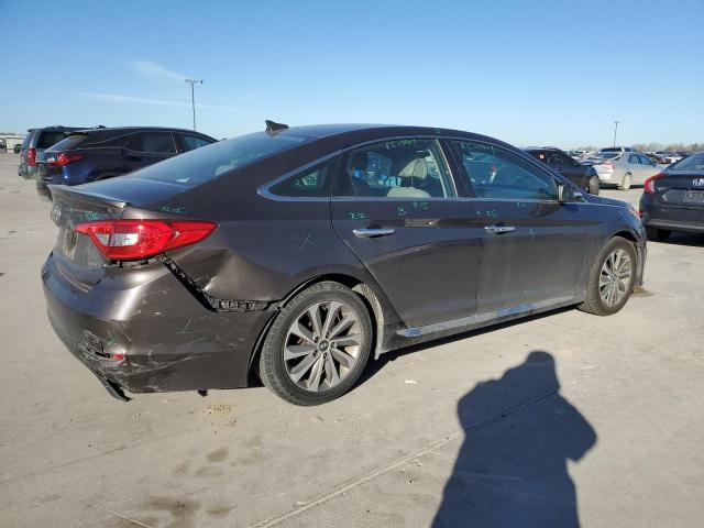 5NPE34AF5GH414606 - 2016 HYUNDAI SONATA SPORT GRAY photo 3