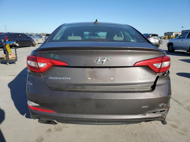 5NPE34AF5GH414606 - 2016 HYUNDAI SONATA SPORT GRAY photo 6