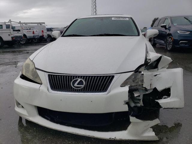 JTHBK262295103460 - 2009 LEXUS IS 250 WHITE photo 5