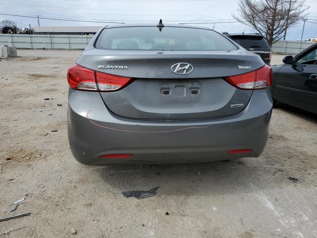 5NPDH4AE1DH283674 - 2013 HYUNDAI ELANTRA GLS GRAY photo 6