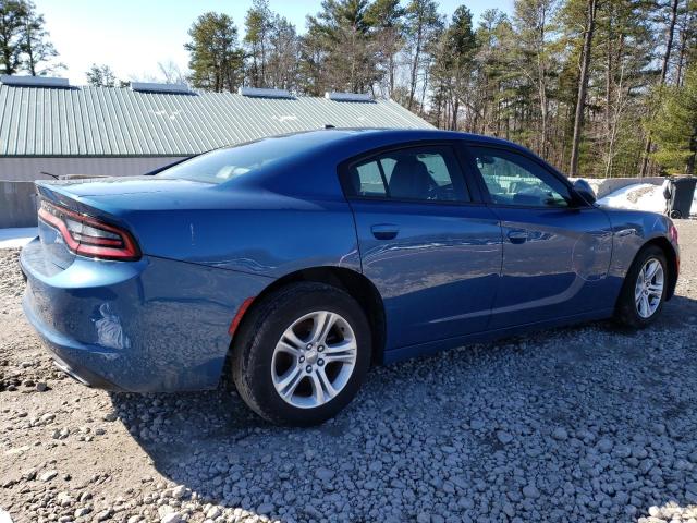 2C3CDXBG5MH534993 - 2021 DODGE CHARGER SXT BLUE photo 3