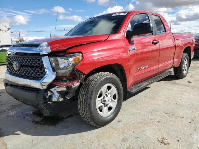 5TFRY5F11KX255134 - 2019 TOYOTA TUNDRA DOUBLE CAB SR/SR5 RED photo 1