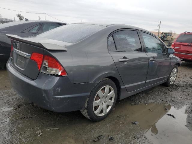 2HGFA1F51AH575528 - 2010 HONDA CIVIC LX GRAY photo 3