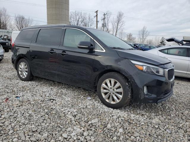 KNDMC5C11F6056836 - 2015 KIA SEDONA EX BLACK photo 4