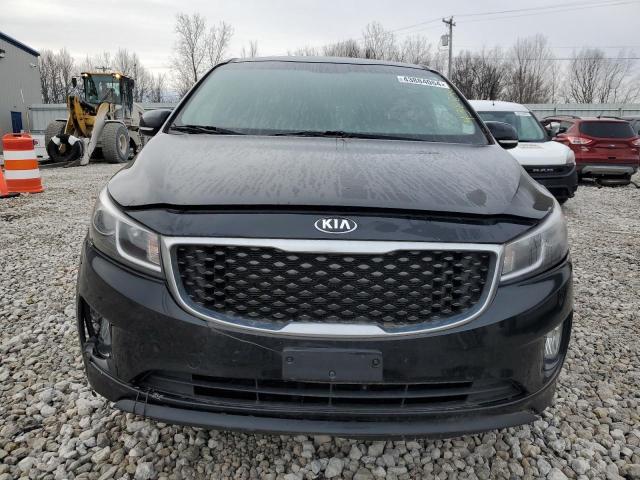 KNDMC5C11F6056836 - 2015 KIA SEDONA EX BLACK photo 5