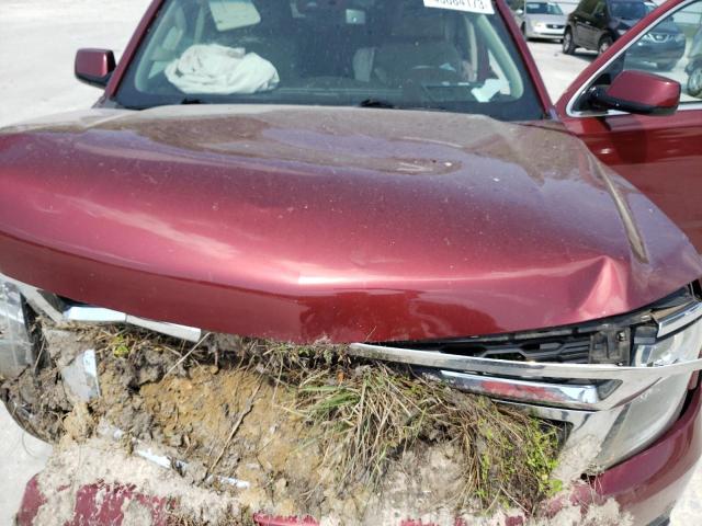 1GNSKHKC7GR337352 - 2016 CHEVROLET SUBURBAN K1500 LT RED photo 12