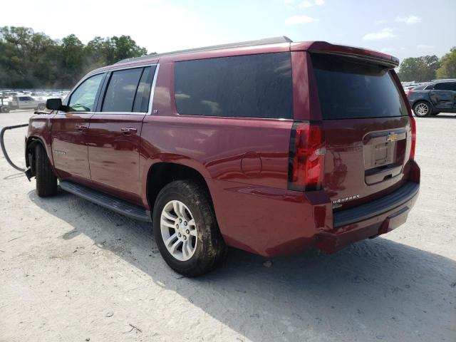 1GNSKHKC7GR337352 - 2016 CHEVROLET SUBURBAN K1500 LT RED photo 2