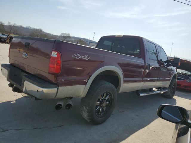 1FTSW21R08ED66880 - 2008 FORD F250 SUPER DUTY MAROON photo 3