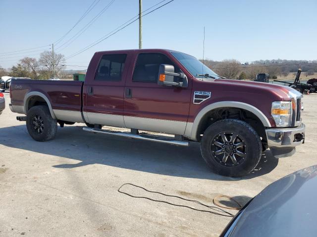 1FTSW21R08ED66880 - 2008 FORD F250 SUPER DUTY MAROON photo 4