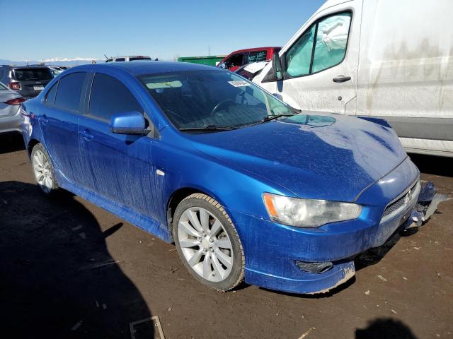 JA32U8FW8BU015668 - 2011 MITSUBISHI LANCER GTS BLUE photo 4