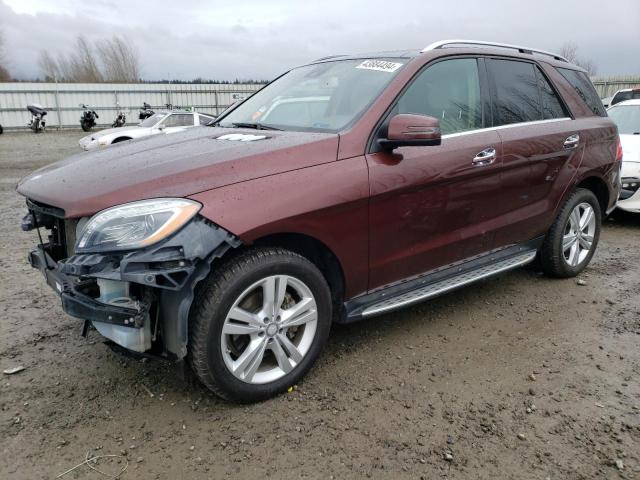 4JGDA5HB8EA269927 - 2014 MERCEDES-BENZ ML 350 4MATIC MAROON photo 1