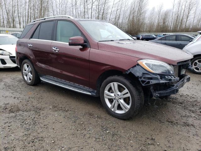 4JGDA5HB8EA269927 - 2014 MERCEDES-BENZ ML 350 4MATIC MAROON photo 4