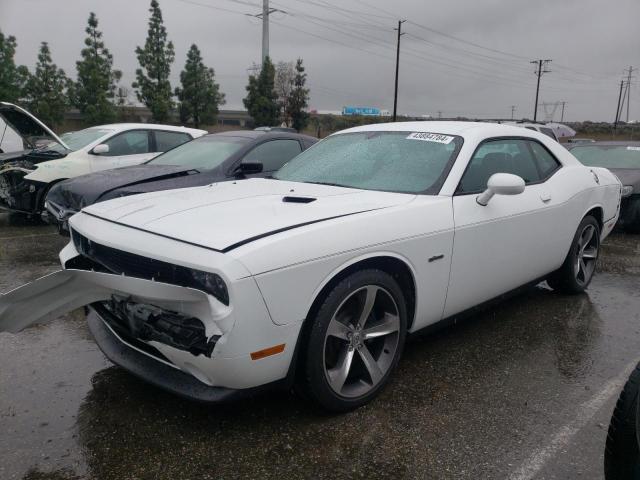 2C3CDYAG6EH224912 - 2014 DODGE CHALLENGER SXT WHITE photo 1