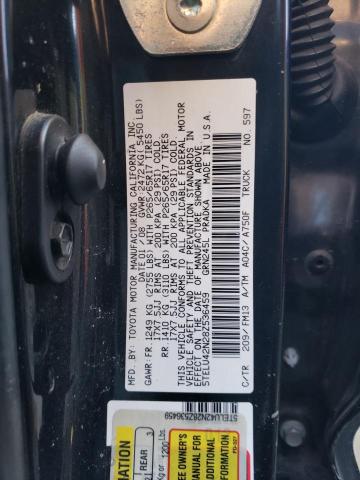 5TELU42N28Z536459 - 2008 TOYOTA TACOMA DOUBLE CAB BLACK photo 12