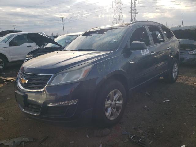 1GNKRFED8DJ184771 - 2013 CHEVROLET TRAVERSE LS BLUE photo 1