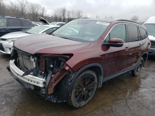 5FNYF6H24NB074346 - 2022 HONDA PILOT SE BURGUNDY photo 1