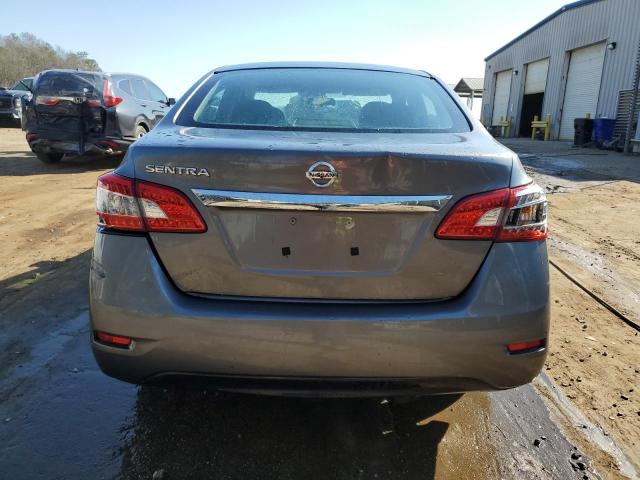 3N1AB7APXFY322245 - 2015 NISSAN SENTRA S GRAY photo 6