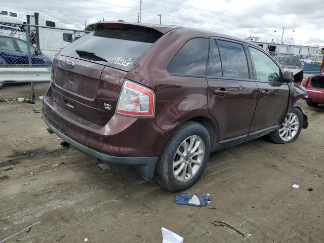 2FMDK4JC7ABA29499 - 2010 FORD EDGE SEL MAROON photo 3