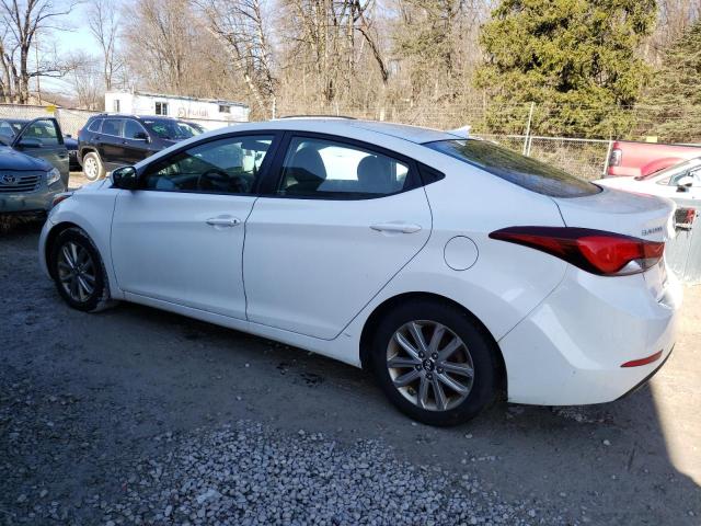 5NPDH4AE3FH589181 - 2015 HYUNDAI ELANTRA SE WHITE photo 2