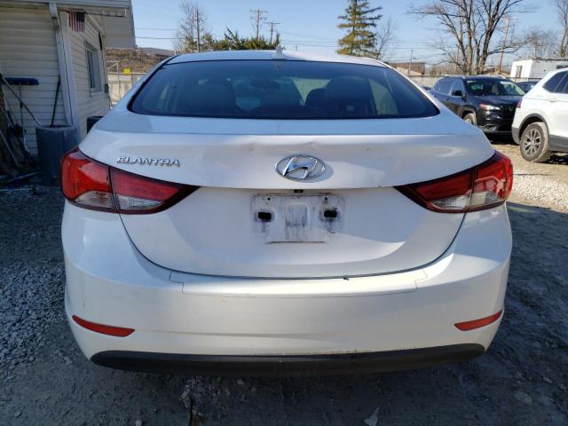 5NPDH4AE3FH589181 - 2015 HYUNDAI ELANTRA SE WHITE photo 6