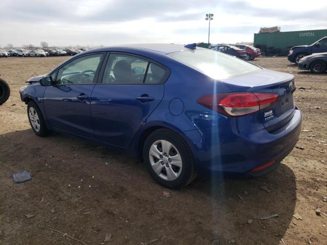 3KPFL4A76JE203133 - 2018 KIA FORTE LX BLUE photo 2