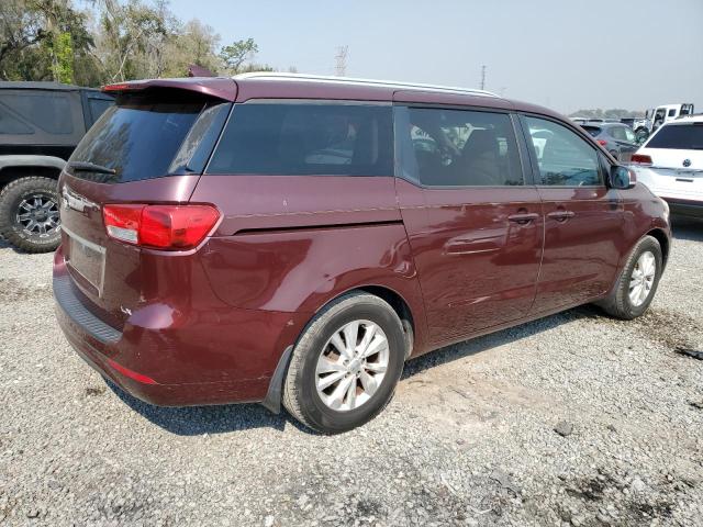 KNDMB5C12G6145271 - 2016 KIA SEDONA LX BURGUNDY photo 3