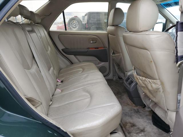 JTJGF10U420148285 - 2002 LEXUS RX 300 GREEN photo 11