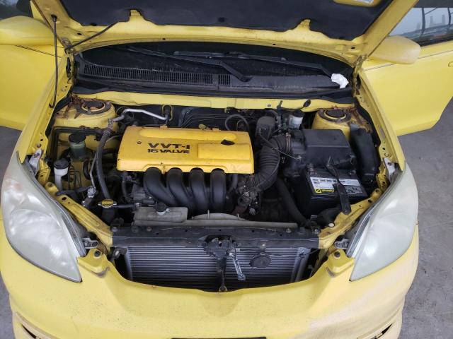 2T1KR38EX4C203554 - 2004 TOYOTA COROLLA MA XR YELLOW photo 11