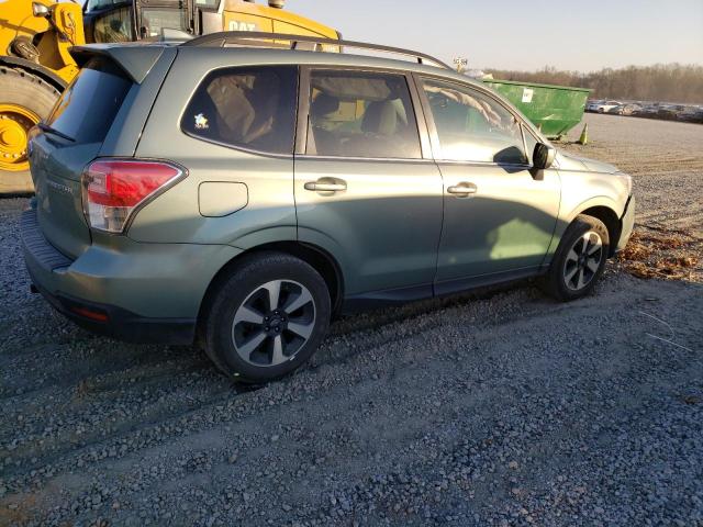 JF2SJARC0JH423321 - 2018 SUBARU FORESTER 2.5I LIMITED GREEN photo 3