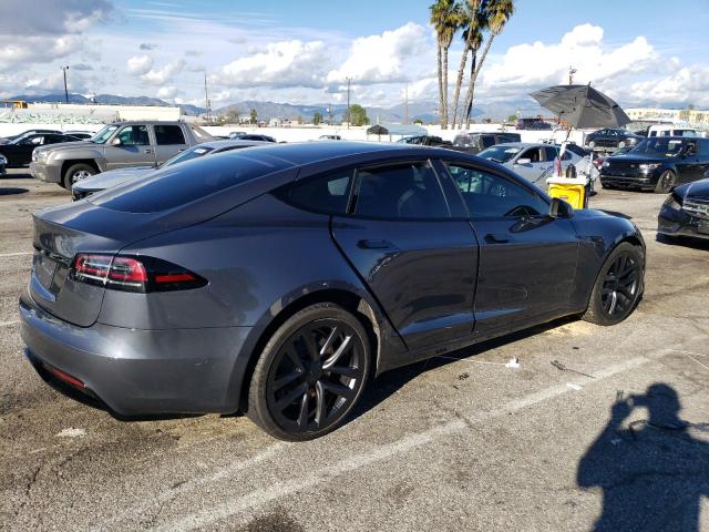 5YJSA1E57NF479185 - 2022 TESLA MODEL S CHARCOAL photo 3