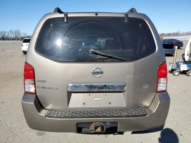 5N1AR18W36C609255 - 2006 NISSAN PATHFINDER LE BEIGE photo 6