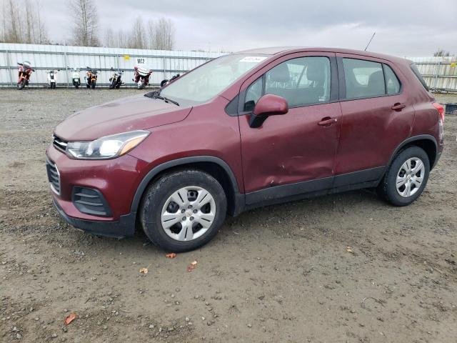 3GNCJKSB5HL153838 - 2017 CHEVROLET TRAX LS MAROON photo 1