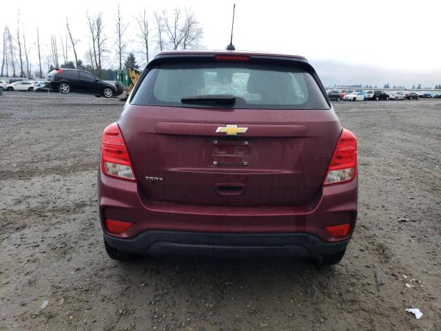 3GNCJKSB5HL153838 - 2017 CHEVROLET TRAX LS MAROON photo 6