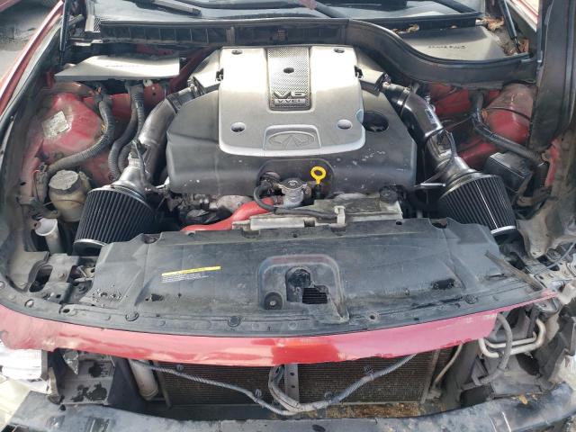 JNKCV61E39M302835 - 2009 INFINITI G37 BASE RED photo 11