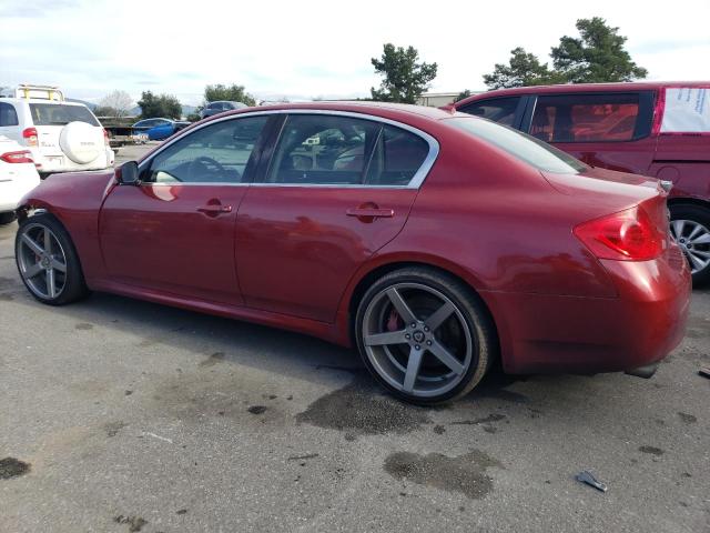 JNKCV61E39M302835 - 2009 INFINITI G37 BASE RED photo 2