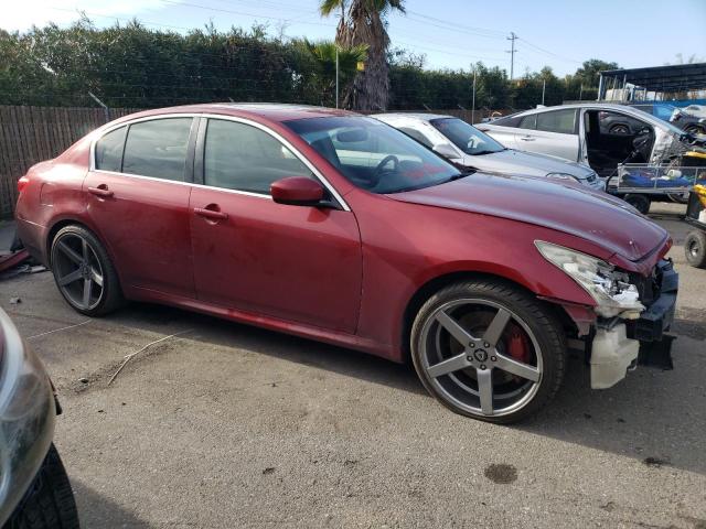 JNKCV61E39M302835 - 2009 INFINITI G37 BASE RED photo 4