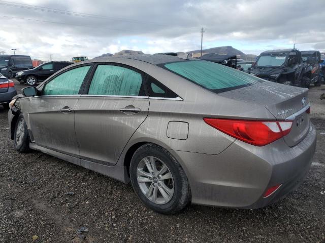 5NPEB4AC4EH903374 - 2014 HYUNDAI SONATA GLS BROWN photo 2