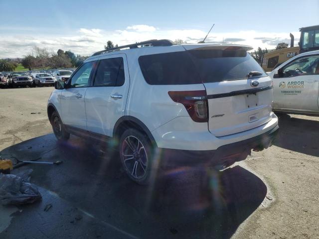 1FM5K8GT3EGC48509 - 2014 FORD EXPLORER SPORT WHITE photo 2