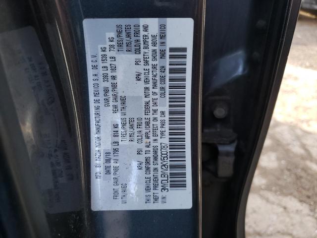 3MYDLBYV2KY500787 - 2019 TOYOTA YARIS L GRAY photo 12