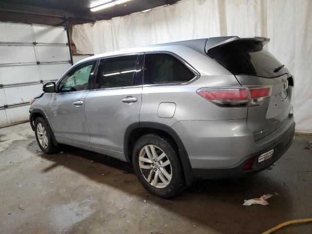 5TDBKRFH0FS126093 - 2015 TOYOTA HIGHLANDER LE SILVER photo 2